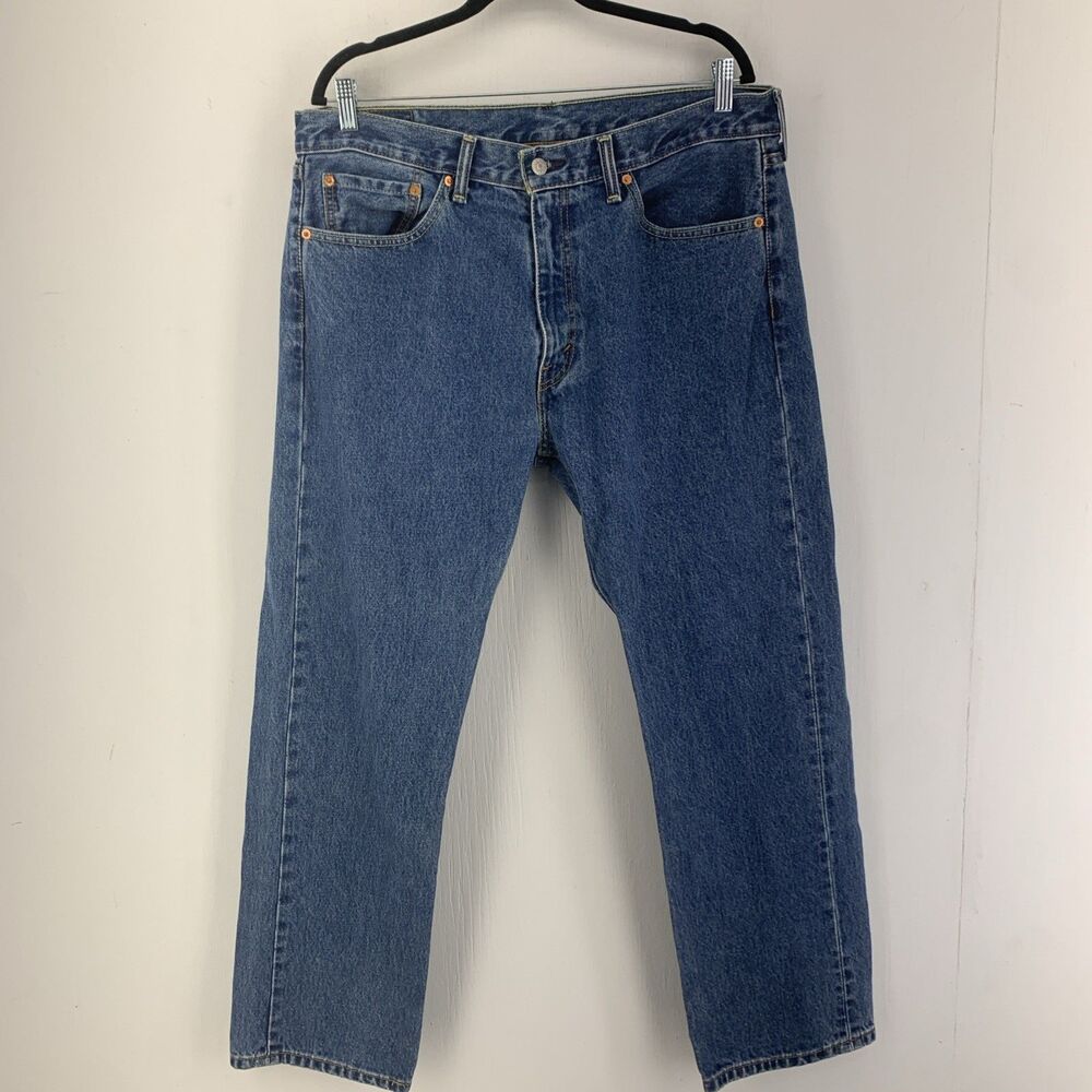 Levi’s 505 Men’s‎ 36X30 Jeans Regular Fit Straight Leg Work Casual Medium Denim